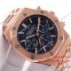 Swiss Clone AP Royal Oak Rose Gold Black Chronograph Dial Watch (4)_th.jpg